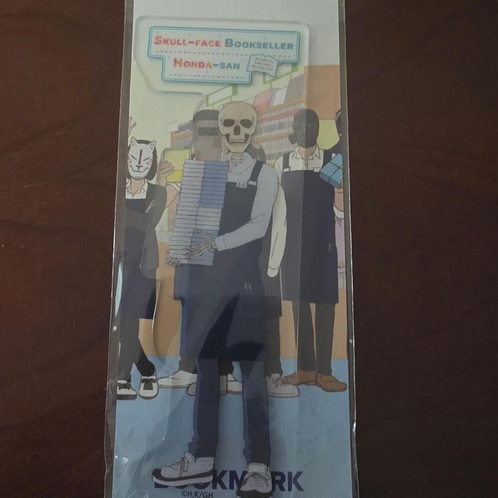 Loot Crate Crunchyroll Skull-face Bookseller Honda-san acrylic bookmark